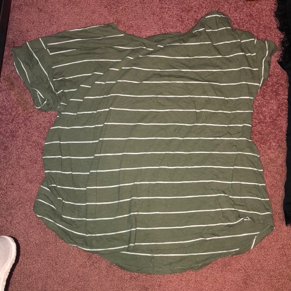 green striped t shirt